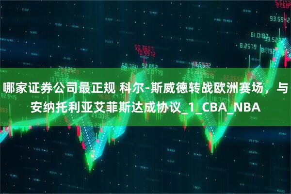 哪家证券公司最正规 科尔-斯威德转战欧洲赛场，与安纳托利亚艾菲斯达成协议_1_CBA_NBA